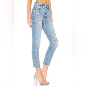 LEVI 501 SKINNY WOMEN'S JEANS - CANT TOUCH THIS MEDIUM WASH